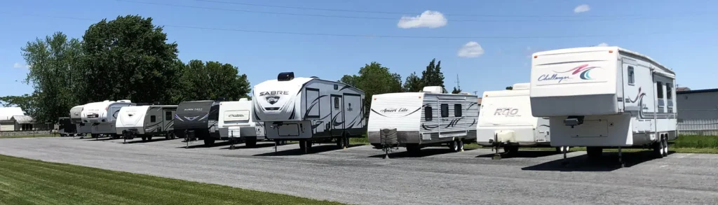 Outside RV Storage in Mason City, Iowa