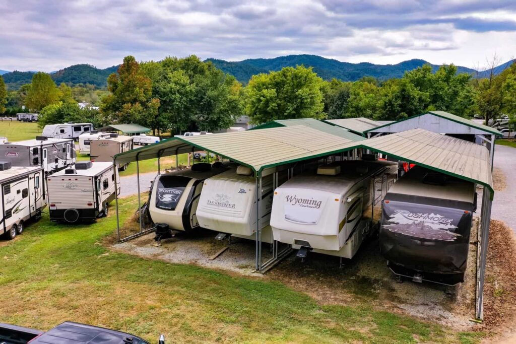 Covered RV Storage